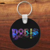 名前ドリス3Dライト（写真） キーホルダー (正面)