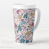 名前ニュートラル胸パターン カフェラテマグ (右アングル)