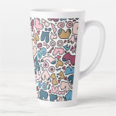 名前ニュートラル胸パターン カフェラテマグ (右)