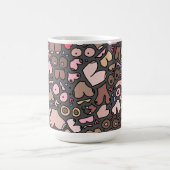 名前ニュートラル胸パターン コーヒーマグカップ (中央)