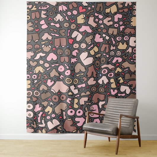 名前ニュートラル胸パターン タペストリー (インサイチュ)