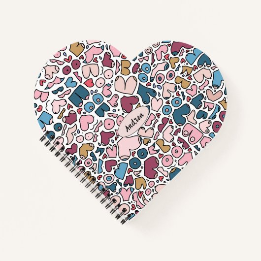 名前ニュートラル胸パターン ノートブック (正面)