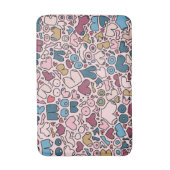 名前ニュートラル胸パターン バスマット (正面縦)