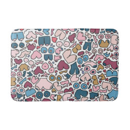 名前ニュートラル胸パターン バスマット