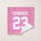 名前バスタオオルセット付きスポーツ バスタオルセット (ウォッシュタオル)