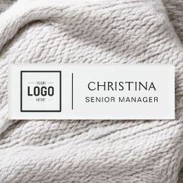 名前バッジマグネットカスタムロゴ従業員名タグ 名札