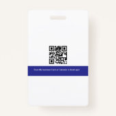 名前バッジ基本保険または実在不動産 バッジ (裏面)