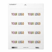 名前バッジ空白のステッカーカスタムロゴ従業員 ラベル (フルシート)