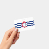 名前バッジ（シンシナティ市旗あり） バッジ (手持ち)