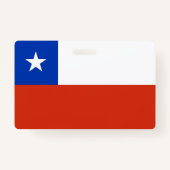 名前バッジ（チリ国旗） バッジ (裏面)