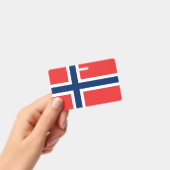 名前バッジ(ノルウェー国旗あり) バッジ (手持ち)