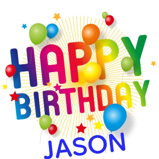 名前バルーンカラフルボーイハッピーバースデーギフトの追加 ラッピングペーパー