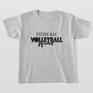 名前バレーボールスクワッドスポーツTシャツを追加 Tシャツ