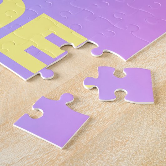 名前パズルをギフトボックスで追加、30個の特大ピース ジグソーパズル (側面)