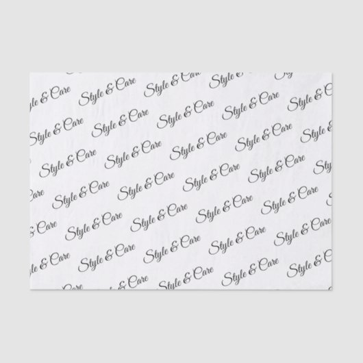 名前パターパーソナライズされたン付きティッシュペーパープリント 薄葉紙 (正面)