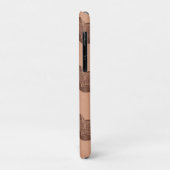 名前パターパーソナライズされたン茶色ヴィンテージタイプライター Case-Mate iPhoneケース (裏面/左)