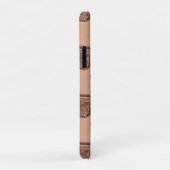 名前パターパーソナライズされたン茶色ヴィンテージタイプライター Case-Mate iPhoneケース (裏面/右)