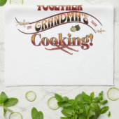 名前パーソナライズされたおばあちゃんキッチンギフト キッチンタオル (折り畳み)