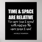 名前パーソナライズされたおもしろいファミリ引用文タイポグラフィ ポスター (正面)