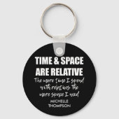 名前パーソナライズされたおもしろいファミリ引用文 キーホルダー (正面)