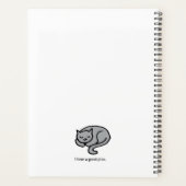 名前パーソナライズされたおもしろい計画アイコン プランナー手帳 (裏面)