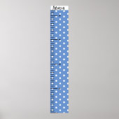 名前パーソナライズされたかわいい男の赤ちゃん成長図 ポスター (正面)