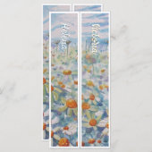 名前パーソナライズされたが2のブックマークのデイジー (正面/裏面)