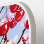 名前パーソナライズされたさくらんぼブロッサムピンク ピックルボールラケット (左詳細)