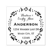 名前パーソナライズされたとアドレスのリース セルフインキングスタンプ (デザイン)