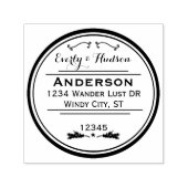 名前パーソナライズされたとアドレスのリース セルフインキングスタンプ (デザイン)