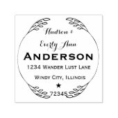 名前パーソナライズされたとアドレスのリース セルフインキングスタンプ (デザイン)