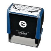 名前パーソナライズされたとアドレスの〔雄ジカの〕枝角 セルフインキングスタンプ (商品)