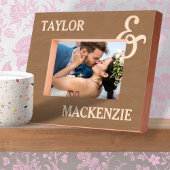 名前パーソナライズされたとアンパサンドの結合 レーザー彫刻フレーム