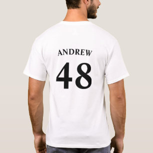 名前パーソナライズされたとジャージー番号 Tシャツ