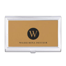 名前パーソナライズされたとモノグラム付きカードケース