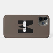 名前パーソナライズされたとモノグラムiPhone / iPadケース Case-Mate iPhoneケース (裏面(横))