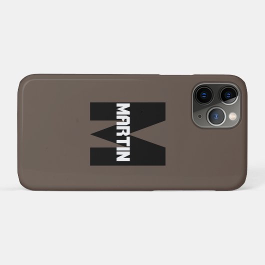 名前パーソナライズされたとモノグラムiPhone / iPadケース Case-Mate iPhoneケース (裏面(横))