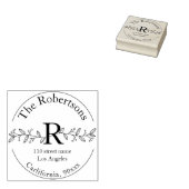 名前パーソナライズされたと住所のスタンプ ラバースタンプ (押印)