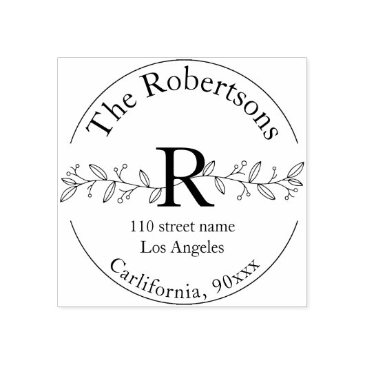 名前パーソナライズされたと住所のスタンプ ラバースタンプ (インプリント)