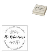 名前パーソナライズされたと住所のスタンプ ラバースタンプ (押印)