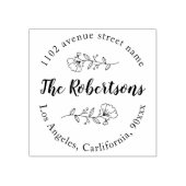 名前パーソナライズされたと住所のスタンプ ラバースタンプ (インプリント)