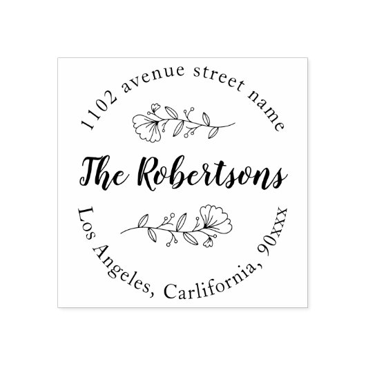 名前パーソナライズされたと住所のスタンプ ラバースタンプ (インプリント)