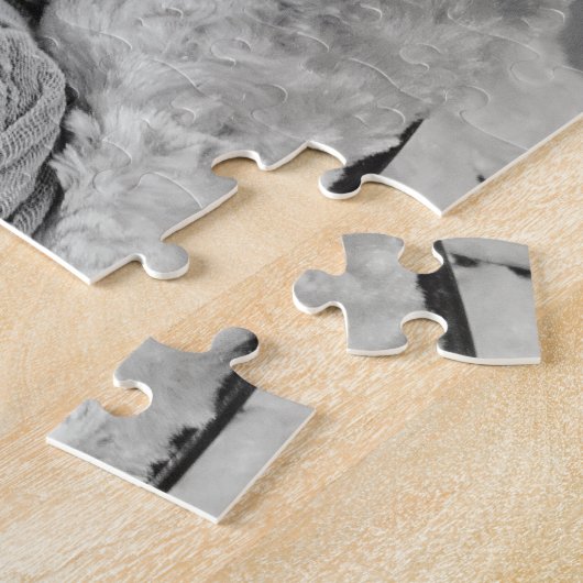 名前パーソナライズされたと写真のパズル ジグソーパズル (側面)