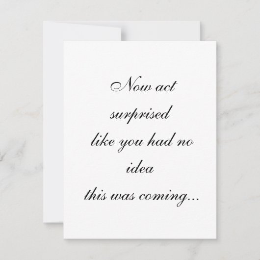 名前パーソナライズされたと写真の花嫁の提案 サンキューカード (正面)