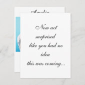 名前パーソナライズされたと写真の花嫁の提案 サンキューカード (正面/裏面)