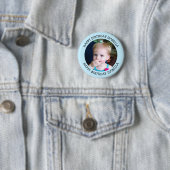 名前パーソナライズされたと写真の誕生日 缶バッジ (インサイチュ)