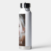 名前パーソナライズされたと写真 ウォーターボトル (左面)