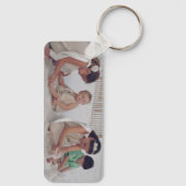 名前パーソナライズされたと写真 キーホルダー (裏面)