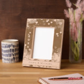 名前パーソナライズされたと年ロマンチックハート レーザー彫刻フレーム (左)