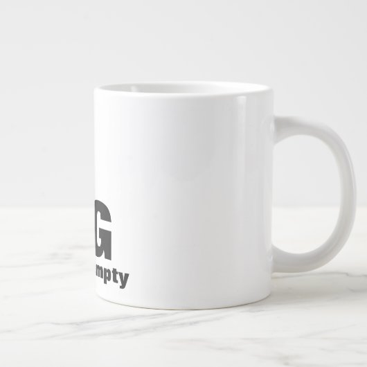 名前パーソナライズされたと文字の大きなマグカップ ジャンボコーヒーマグカップ (右)